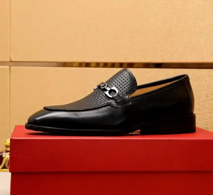 hype Ferragamo Leather Shoes