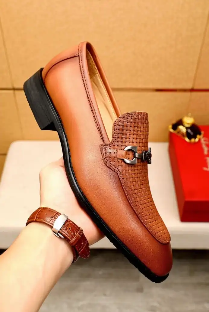 hype Ferragamo Leather Shoes