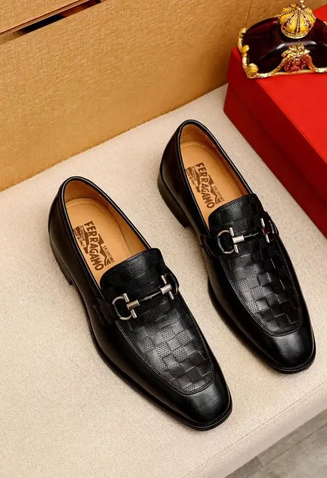 hype Ferragamo Leather Shoes