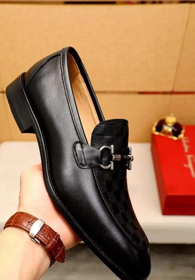 hype Ferragamo Leather Shoes