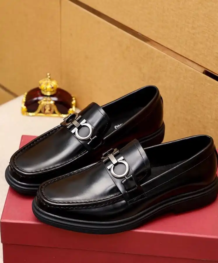 hype Ferragamo Leather Shoes