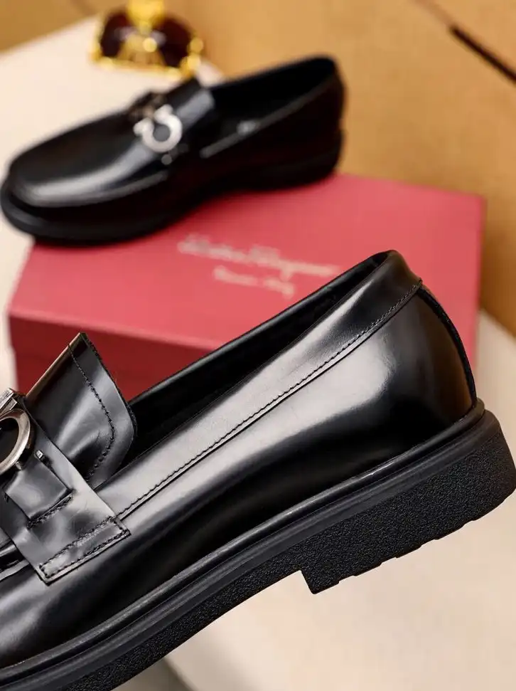 hype Ferragamo Leather Shoes