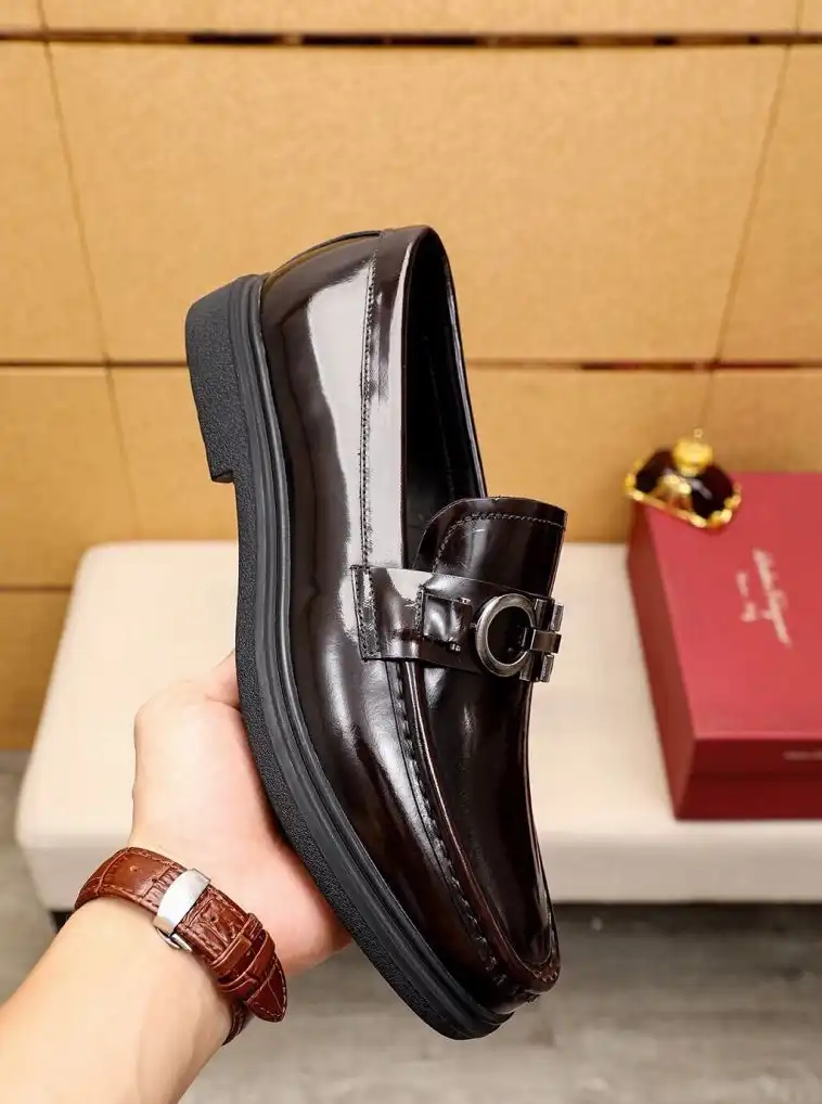 hype Ferragamo Leather Shoes