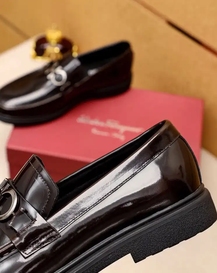 hype Ferragamo Leather Shoes