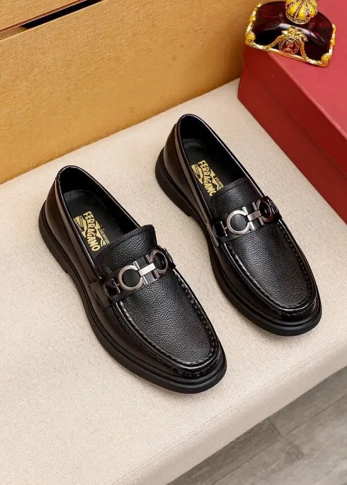 hype Ferragamo Leather Shoes