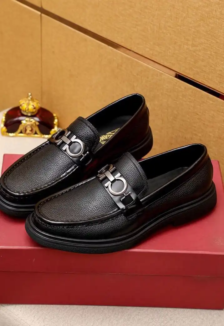 hype Ferragamo Leather Shoes