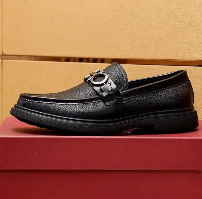 hype Ferragamo Leather Shoes