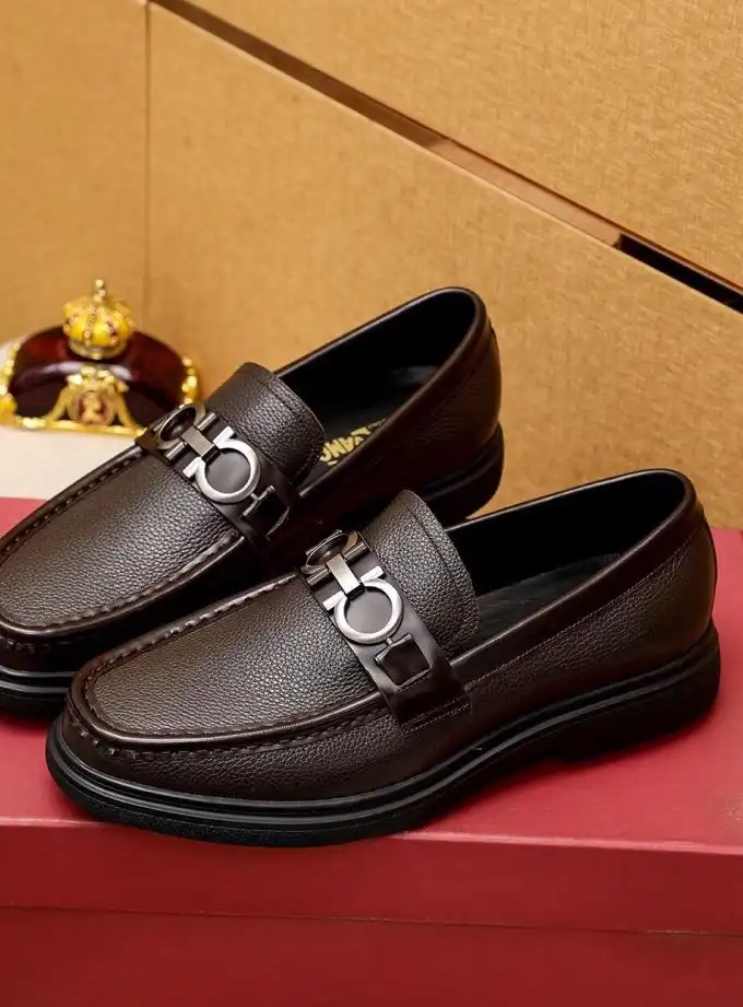 hype Ferragamo Leather Shoes