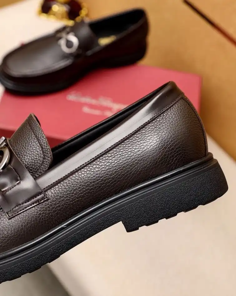 hype Ferragamo Leather Shoes