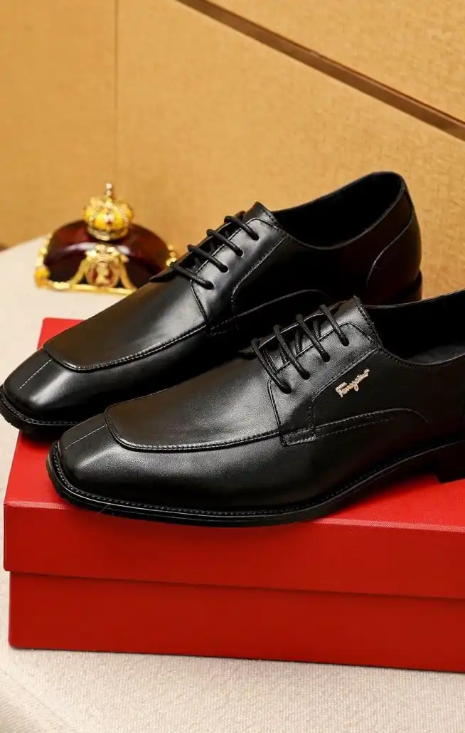 hype Ferragamo Leather Shoes