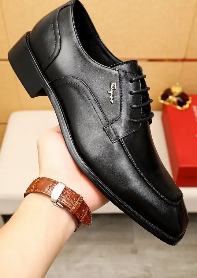 hype Ferragamo Leather Shoes