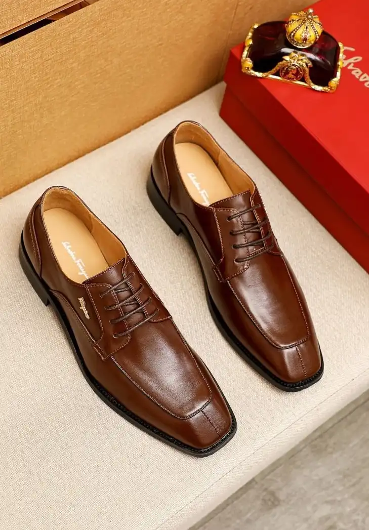 hype Ferragamo Leather Shoes