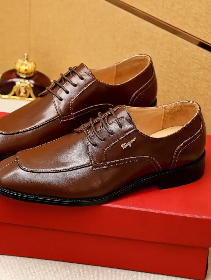 hype Ferragamo Leather Shoes