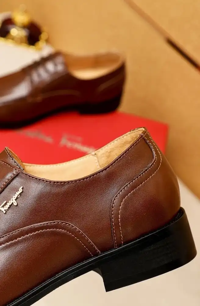 hype Ferragamo Leather Shoes