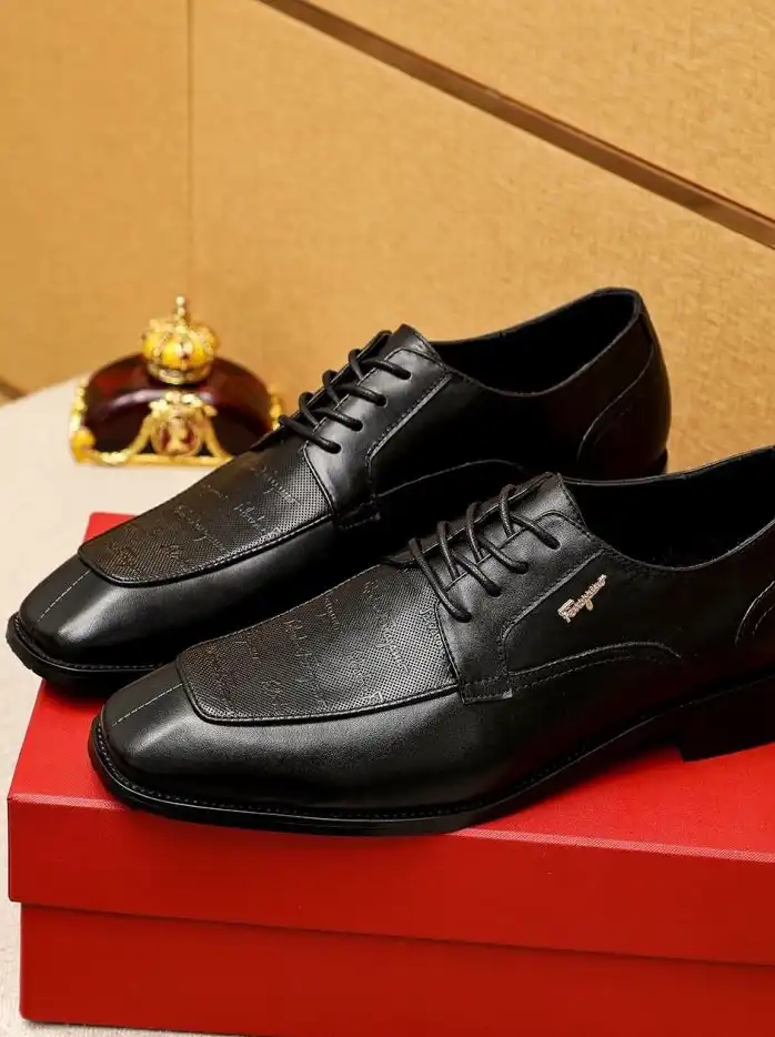 hype Ferragamo Leather Shoes