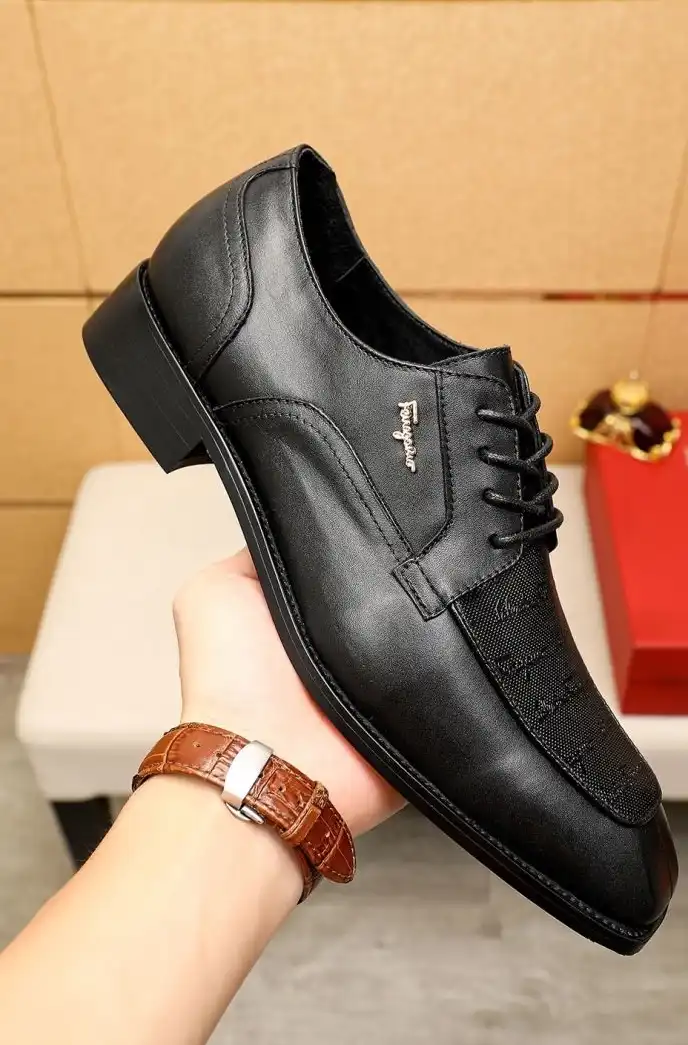 hype Ferragamo Leather Shoes