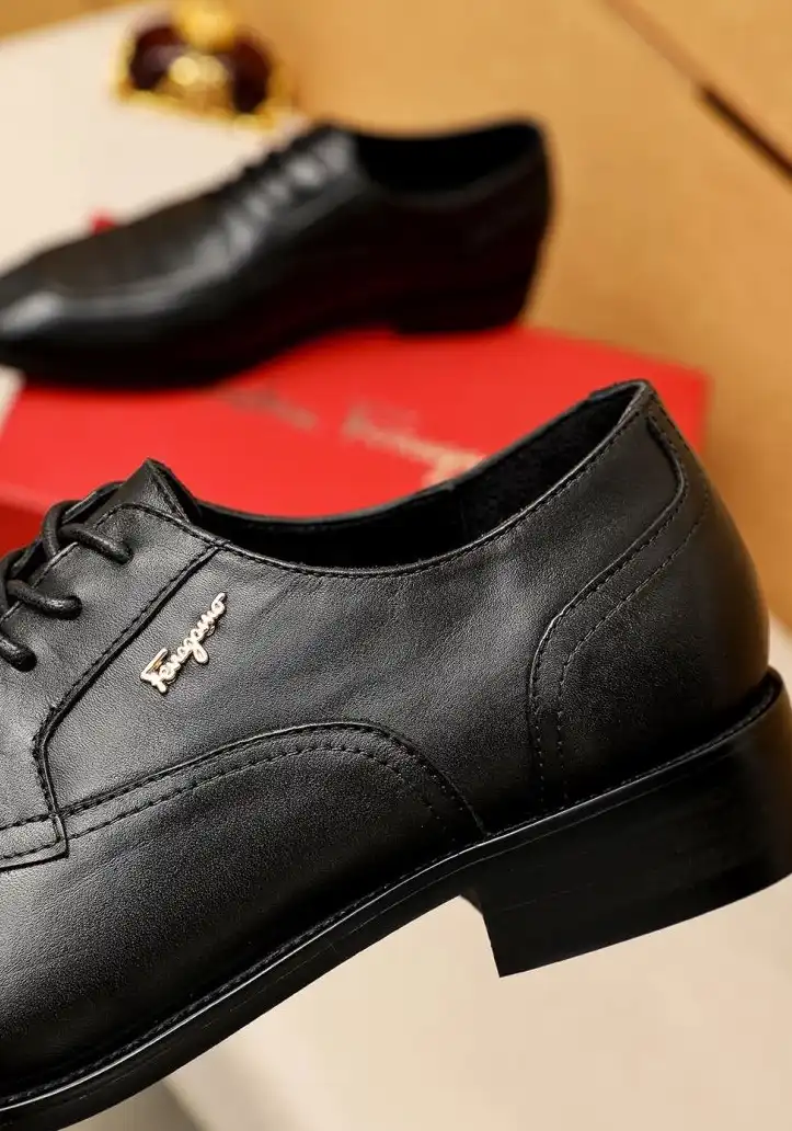 hype Ferragamo Leather Shoes