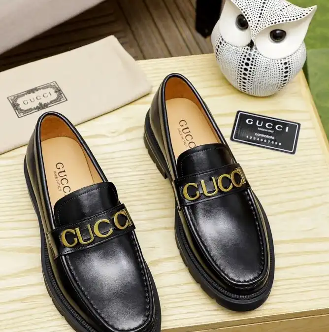 hype Gucci Leather Shoes