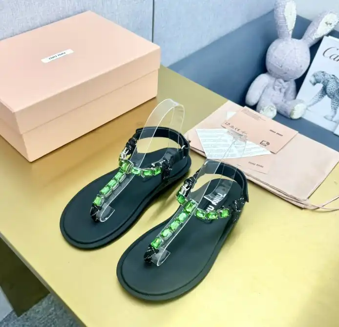 hype Miu Miu Sandals