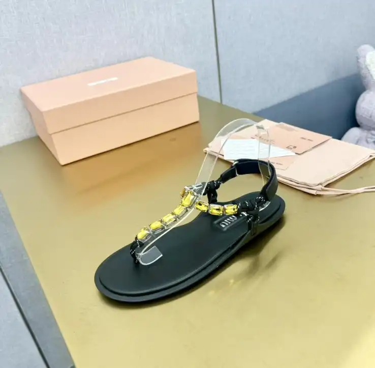 hype Miu Miu Sandals