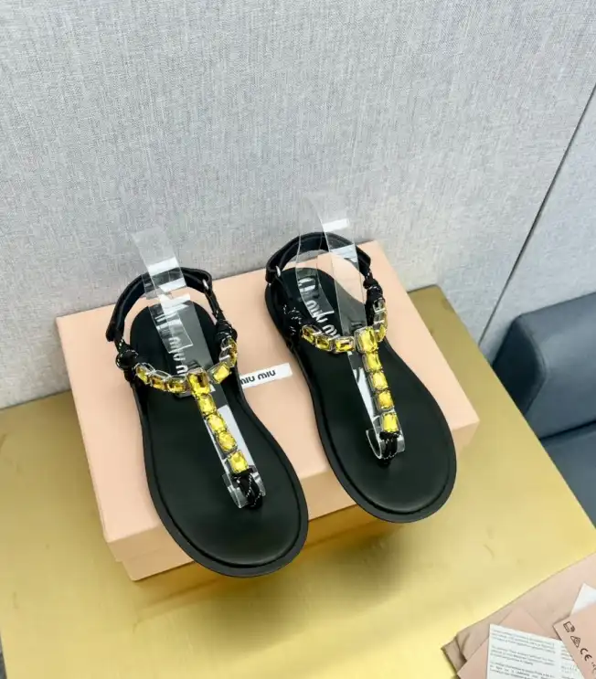 hype Miu Miu Sandals