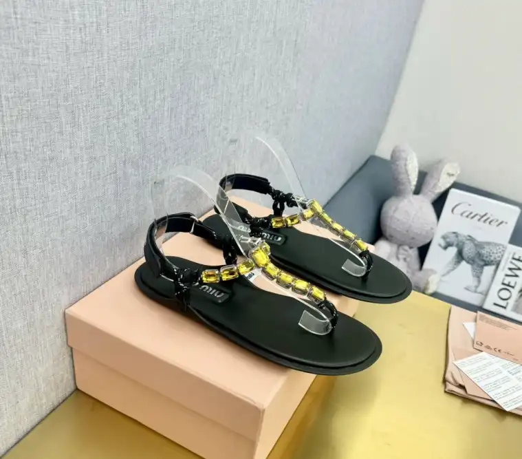 hype Miu Miu Sandals