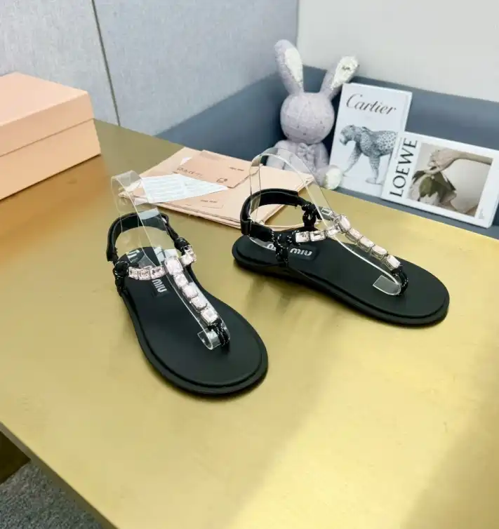 hype Miu Miu Sandals