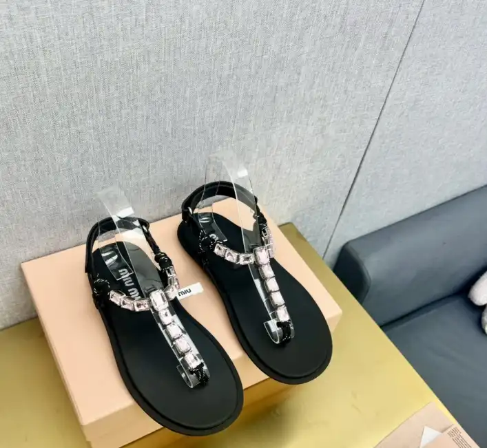 hype Miu Miu Sandals