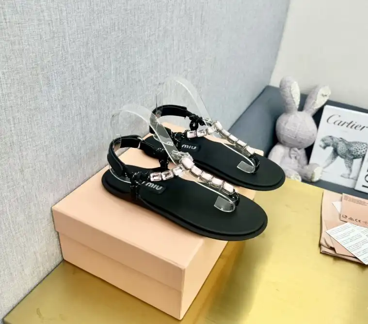 hype Miu Miu Sandals