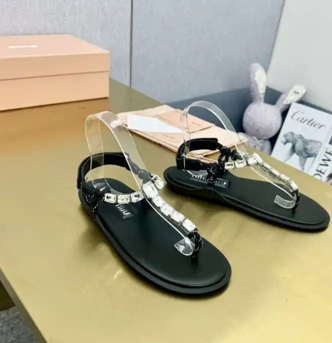 hype Miu Miu Sandals