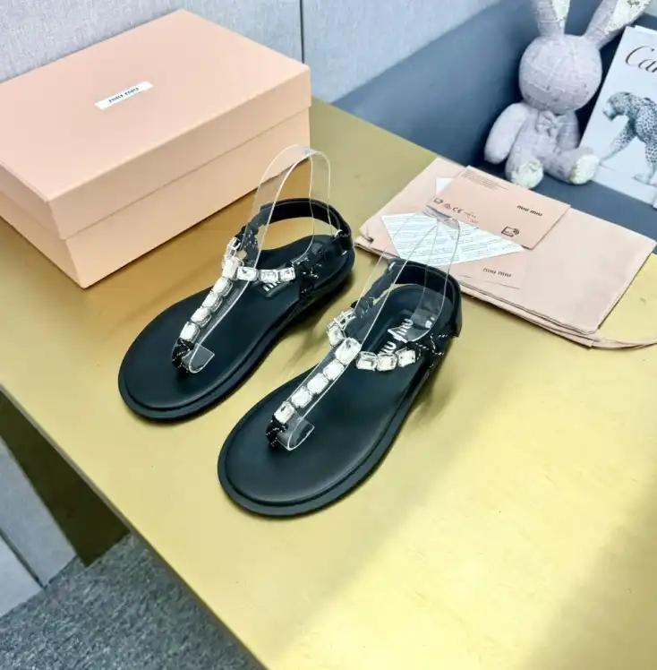 hype Miu Miu Sandals