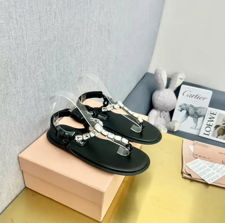 hype Miu Miu Sandals