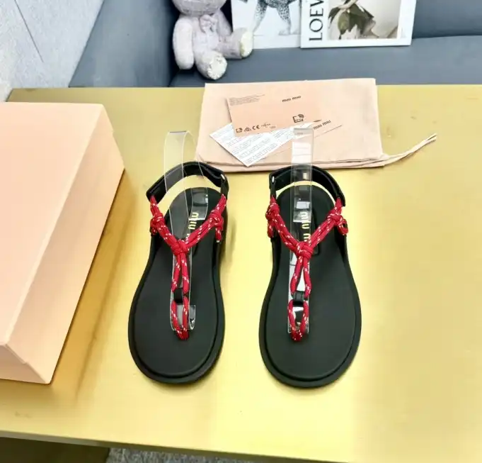 hype Miu Miu Sandals