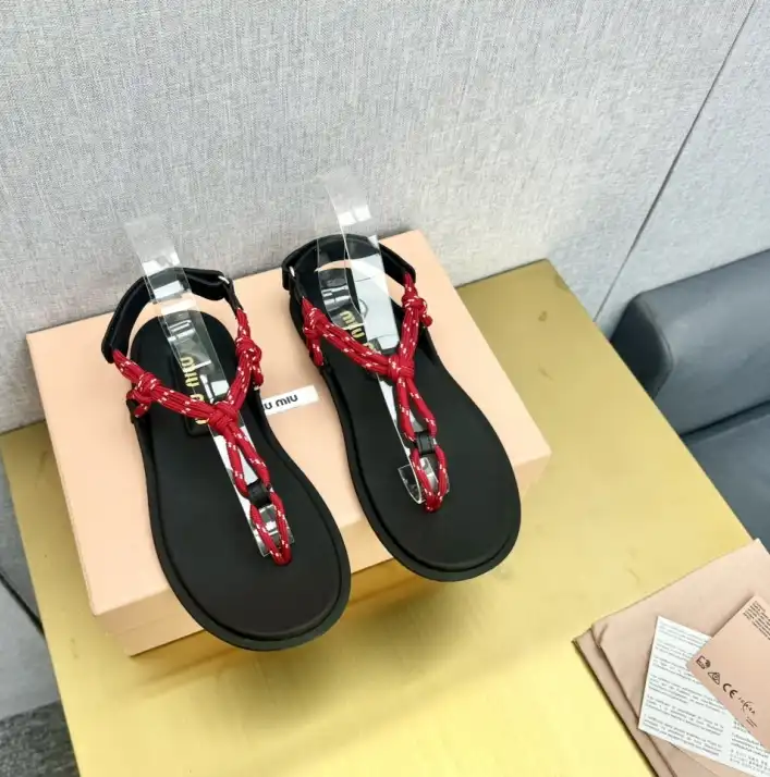 hype Miu Miu Sandals