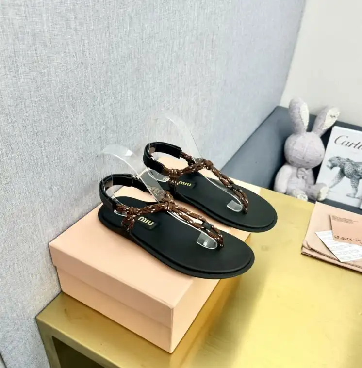 hype Miu Miu Sandals