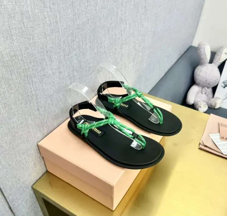 hype Miu Miu Sandals