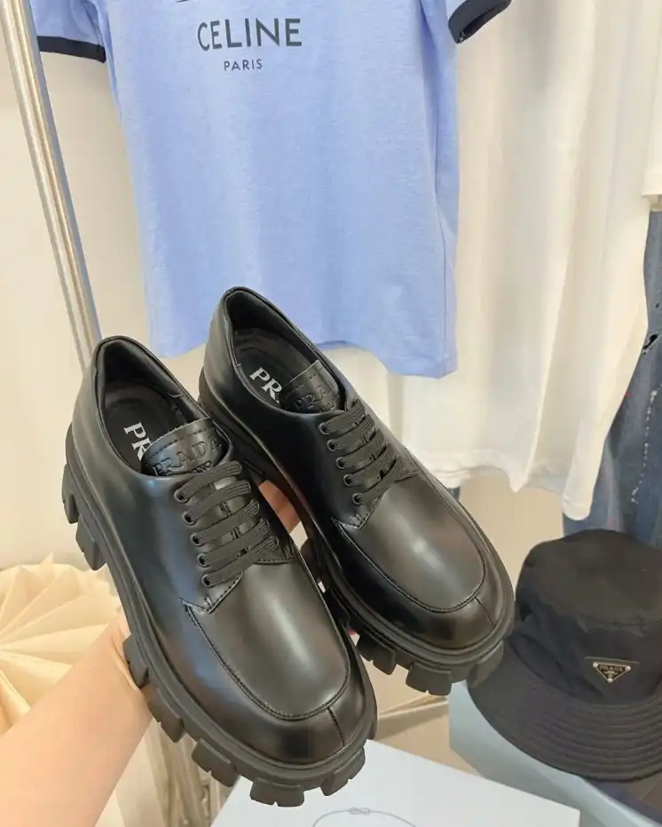 hype Prada Leather Shoes