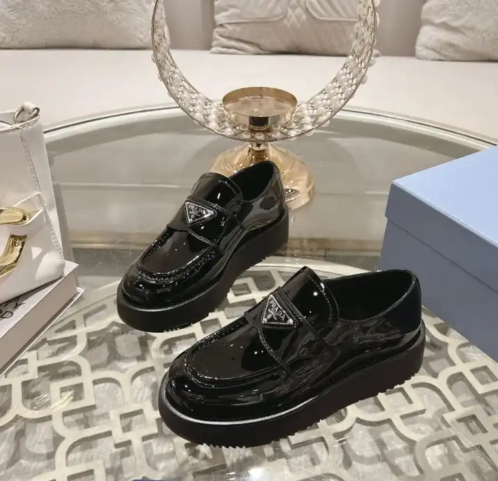 hype Prada Leather Shoes