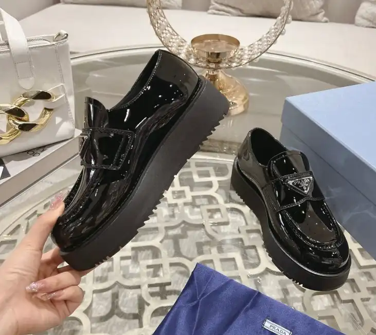 hype Prada Leather Shoes