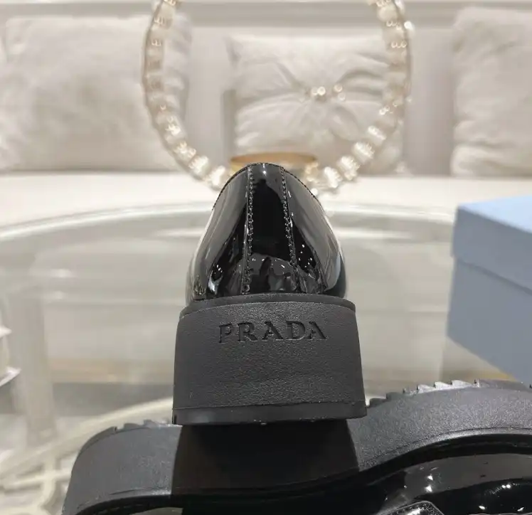 hype Prada Leather Shoes