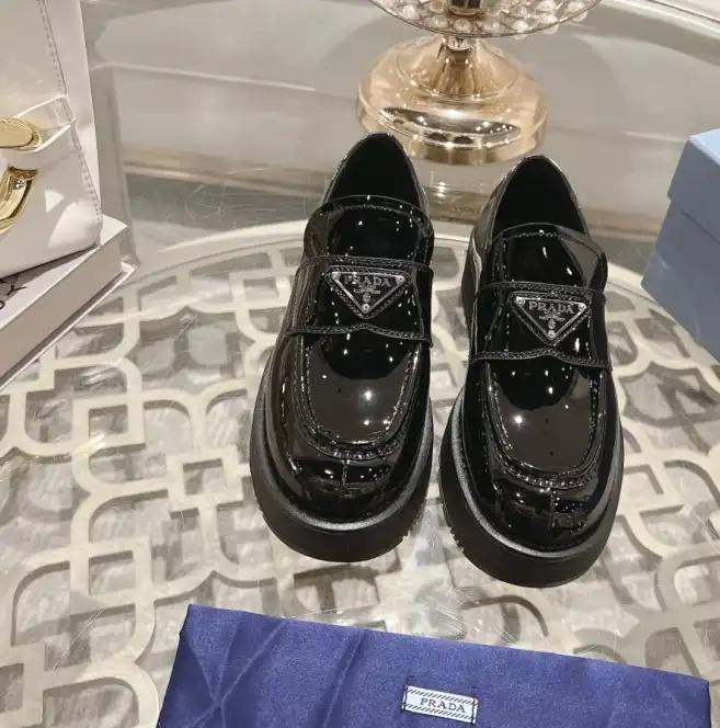 hype Prada Leather Shoes