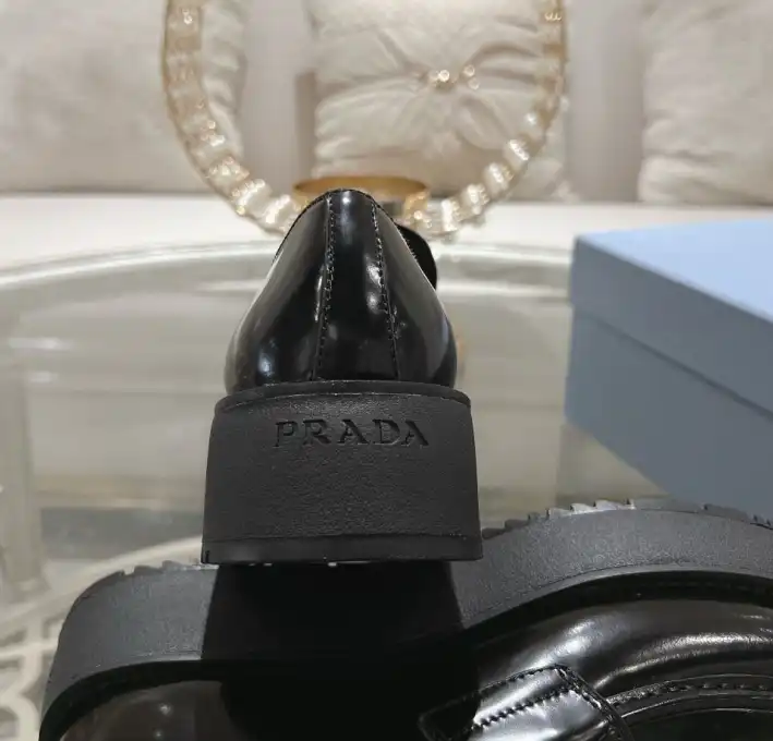 hype Prada Leather Shoes