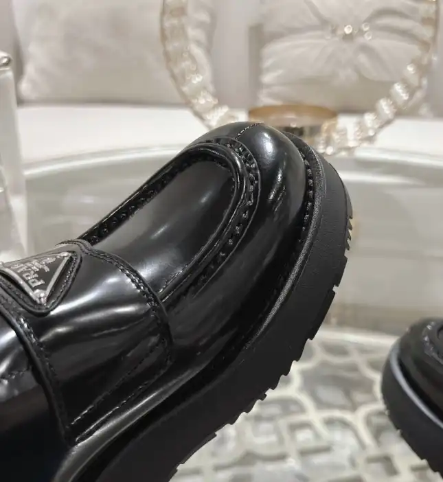 hype Prada Leather Shoes