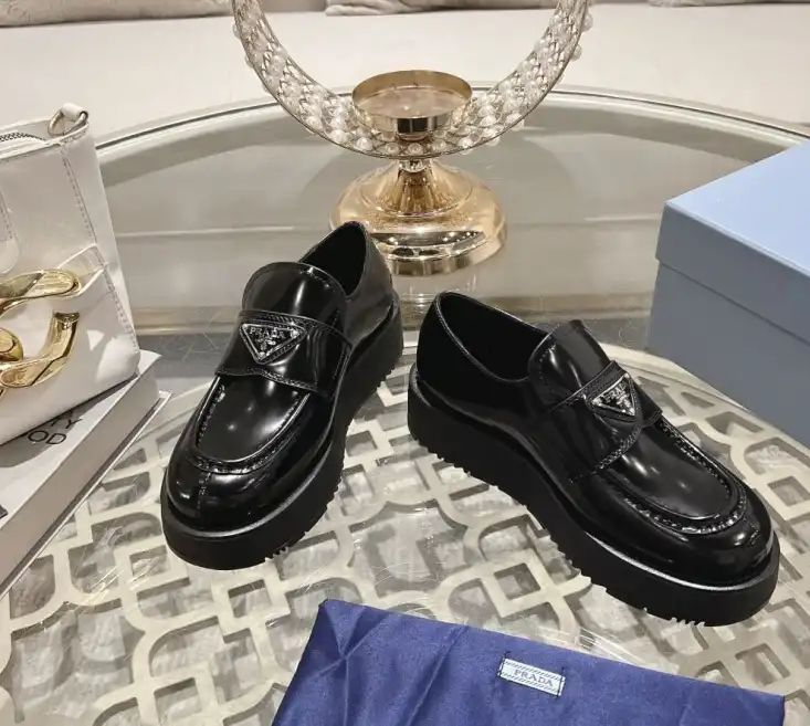 hype Prada Leather Shoes