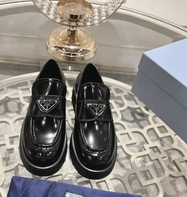 hype Prada Leather Shoes