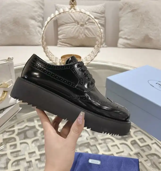 hype Prada Leather Shoes