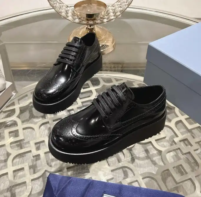 hype Prada Leather Shoes