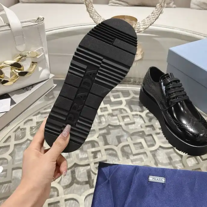 hype Prada Leather Shoes