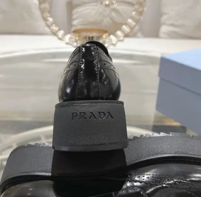 hype Prada Leather Shoes