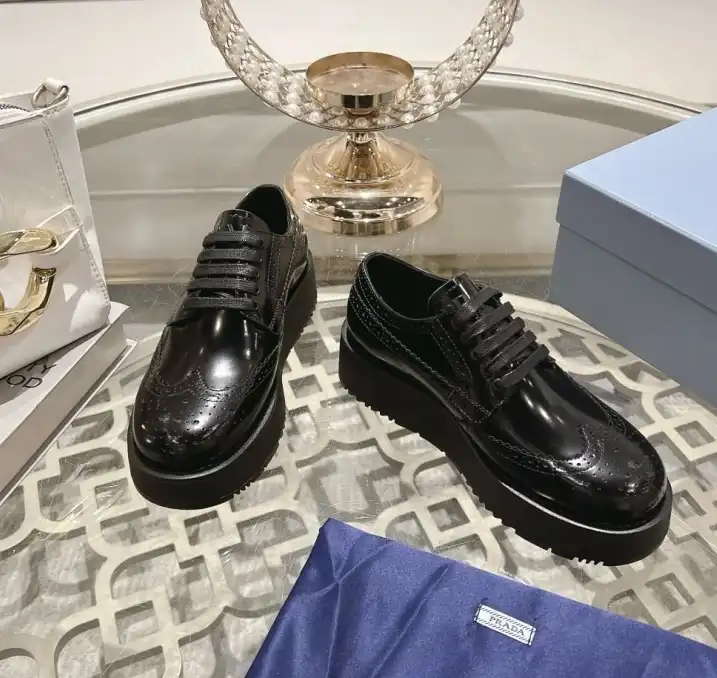 hype Prada Leather Shoes